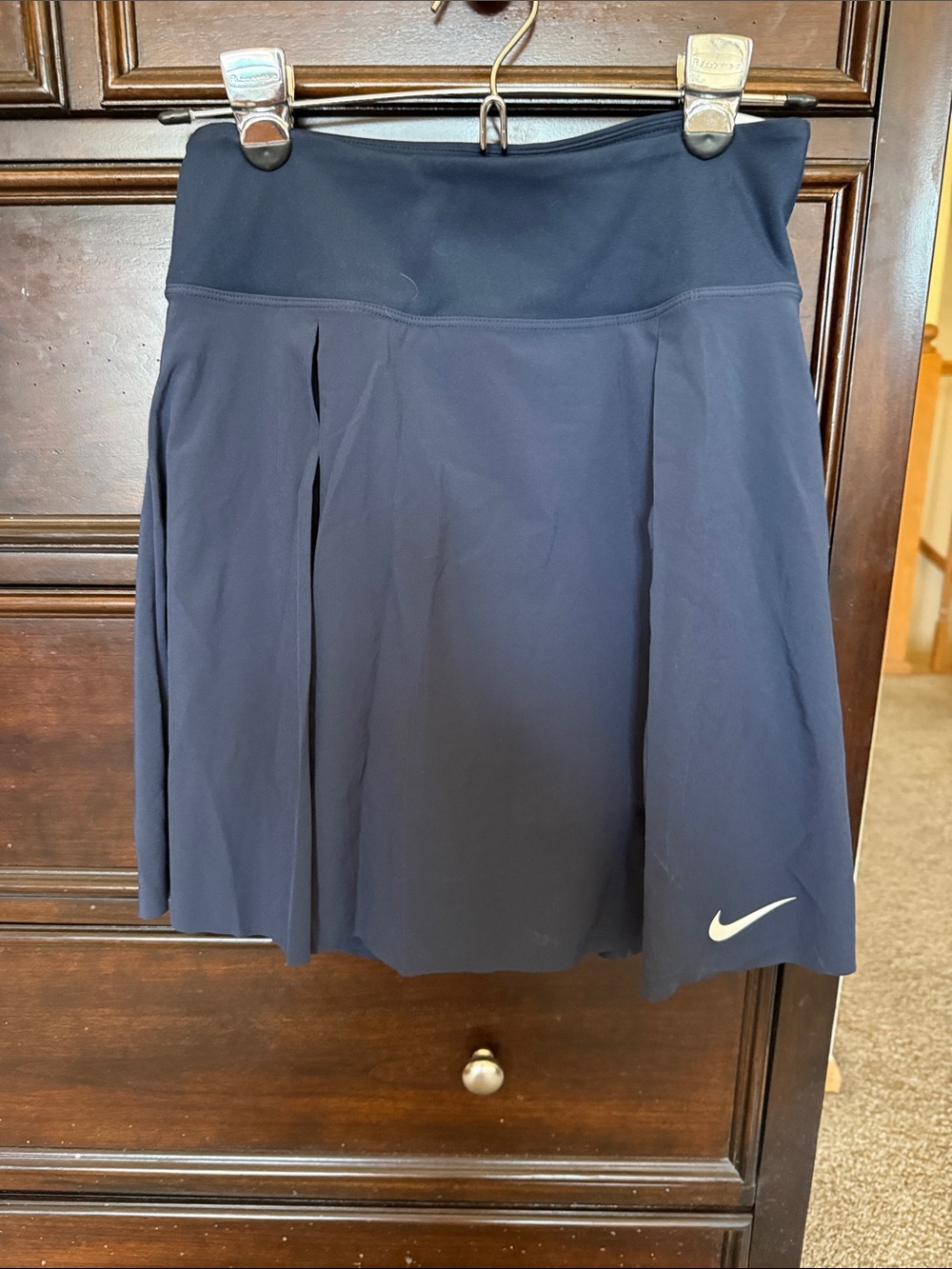 Nike Navy Pleated Golf Skirt with Swoosh - NWT